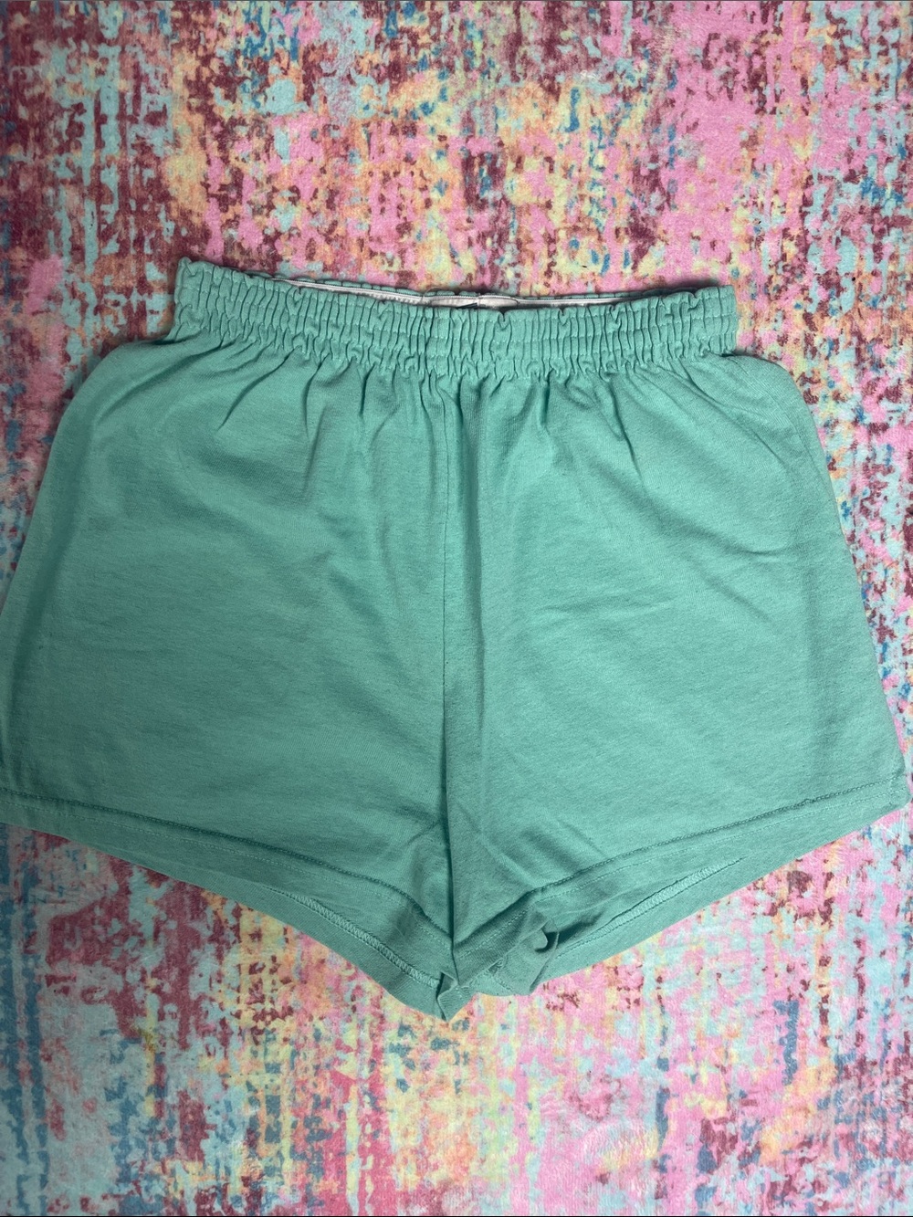 Soffe Mint Green Elastic-Waist Athletic Shorts